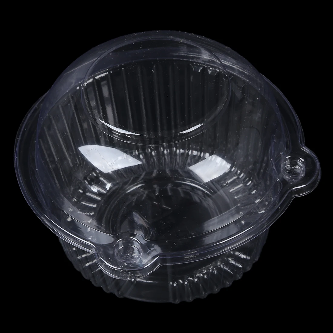 50 x Único De Plástico Transparente Titular Queque/Bolo Cúpula