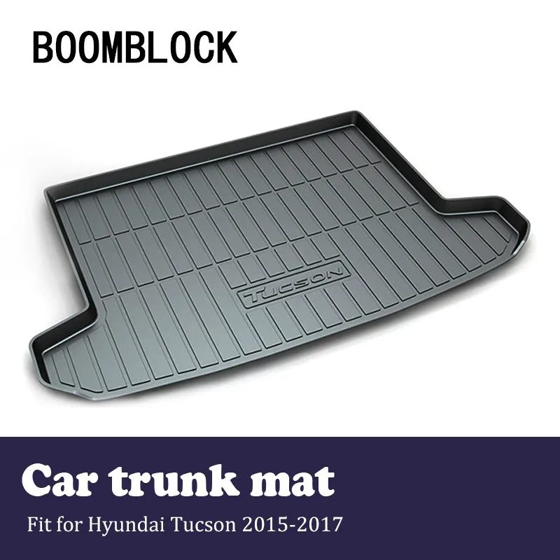 

Auto Car Cargo Liner rear trunk mat For Hyundai Tucson 2017-2015 Luggage Tray Carpet Mud Anti Kick Cover Floor Mat Accessories