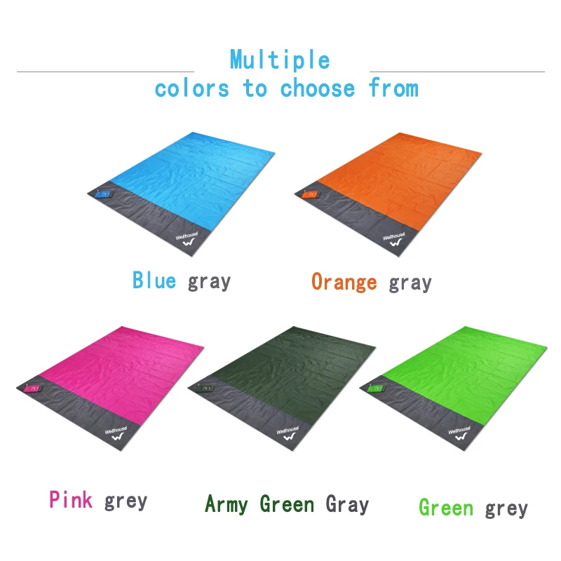 

2019 New Waterproof Beach Blanket Outdoor Portable Picnic Mat Camping Ground Mat Mattress Outdoor Camping Picnic Mat blanket