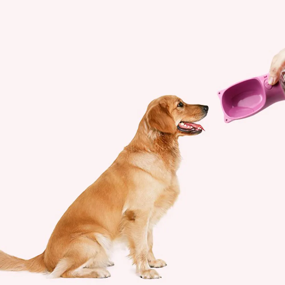 Портативная бутылка для воды для собак, маленькая большая кормушка для собак, дорожная миска для щенков, кошек, напитков, диспенсер для воды для домашних животных