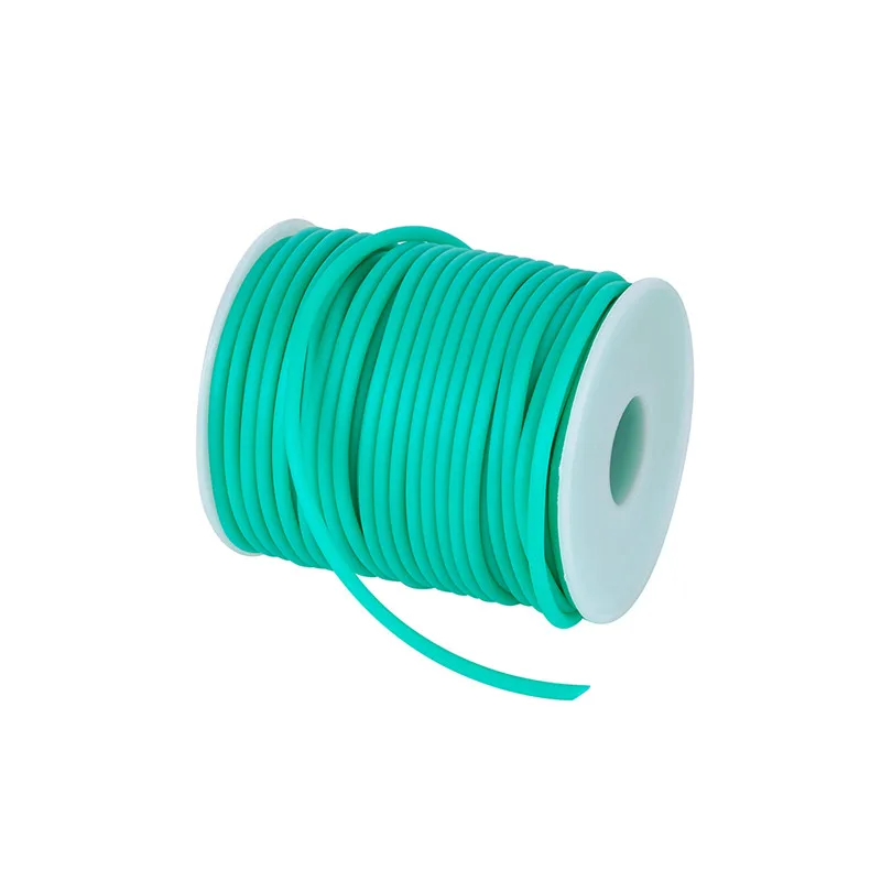 2mm 3mm 4mm 5mm Hollow Pipe PVC Tubular Rubber Cord for Jewelry Making DIY  15 Colors hole:1.5mm; about 50m/25m/15m/10m/roll