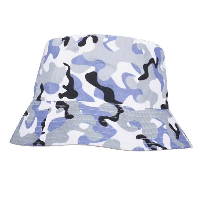 Горячие взрослые хлопок Bucket Hat Летний пляж фестиваль солнца Кепки пляжная шляпа Велосипеды путешествия Кепки - Цвет: Серый