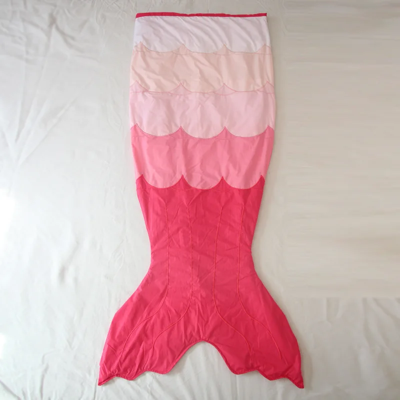 Фиолетовый, розовый хвост русалки одеяло супер коралловый флис носимых пледы одеяло красота рыба-Русалка одеяло s для детей