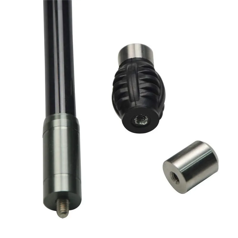 Billige 26 28  30 zoll Carbon Stabilisator System Balance Bar Haupt Stange Recurve Verbindung Bogen Stoßdämpfer Für Bogenschießen jagd Zubehör