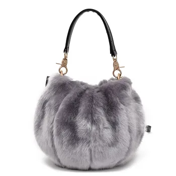

bags for women 2018 new autumn and winter fluffy handbag, cute plush Satchel Bag womens handbags and purses