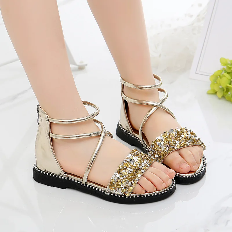 Toddler Girl Sandals Summer 2019 New Fashion Little Girls Children Roman Shoes Soft Breathable Flat Princess Shoes Kids Sandals Toddler Girl Sandals Summer 2019 New Fashion Little Girls Children Roman Shoes Soft Breathable Flat Princess Shoes Kids Sandals
