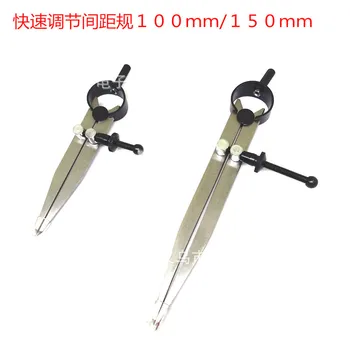 

High quality fast adjustment spacing gauge drawing wire edge holder 100mm diy leather art tool measuring carpenter tools