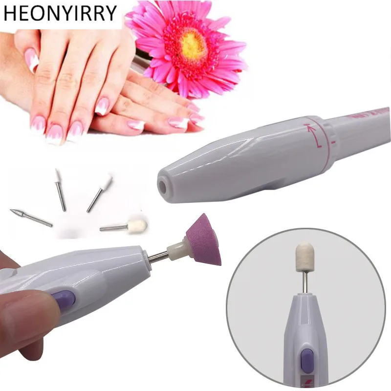 

5 Bits Electric Nail File machine mills for Manicure Toenail Pedicure Salon Pen Shape Set Electric drill Manicure Nail cutter