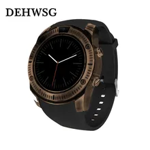 2018New Relógio Inteligente Tela de Toque Rodada Bluetooth Smartwatch SIM Slot Para Cartão TF Compatível Para iPhone Samsung HUAWEI Xiaomi Android