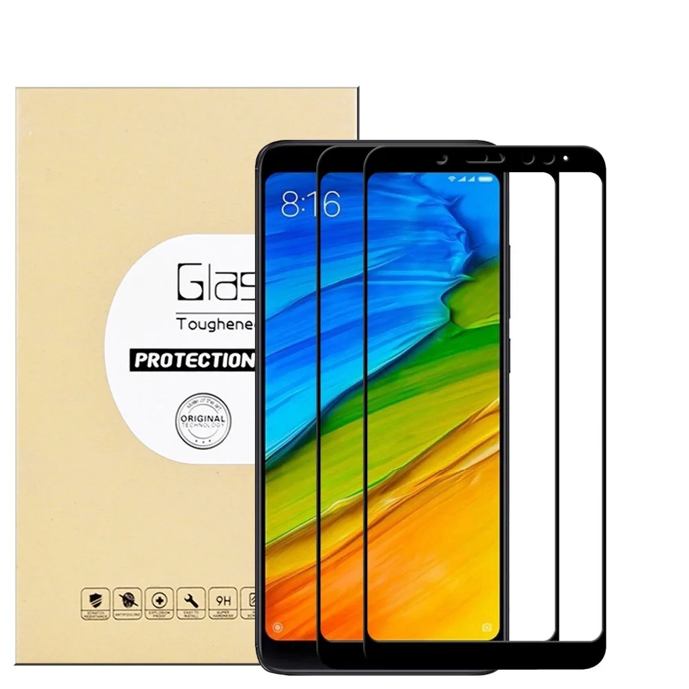 

9H Full Curved Guard Edge Anti-Scratch Film Full Screen Tempered Glass for Redmi Note 5 Pro 5.99" Screen Protector