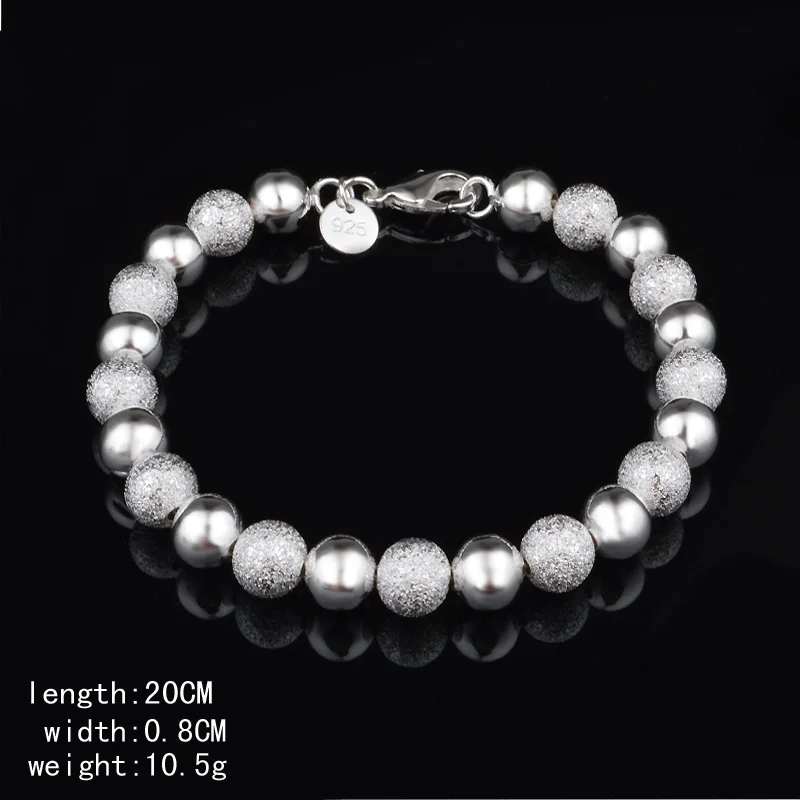 Браслет женский из серебра 2017 пробы с бусинами|beads bracelets for women|bead braceletbracelets women |