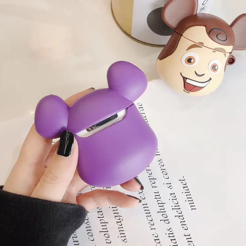 Мягкий силиконовый защитный чехол с милым мультяшным рисунком, противоударный чехол для Airpods 1/2, зарядная коробка