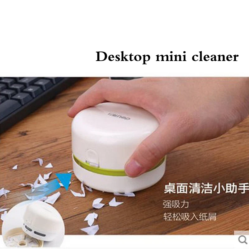  Deli Desk Set Portable Desktop Cleaner Mini Desk Vacuum Cleaner for School Classroom Office Office 