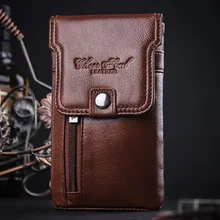 Бренды Для мужчин Хип бум пояс сотовый телефон сумка талии поясная сумка Пояса из натуральной кожи крючок мобильный телефон случае Высокое качество