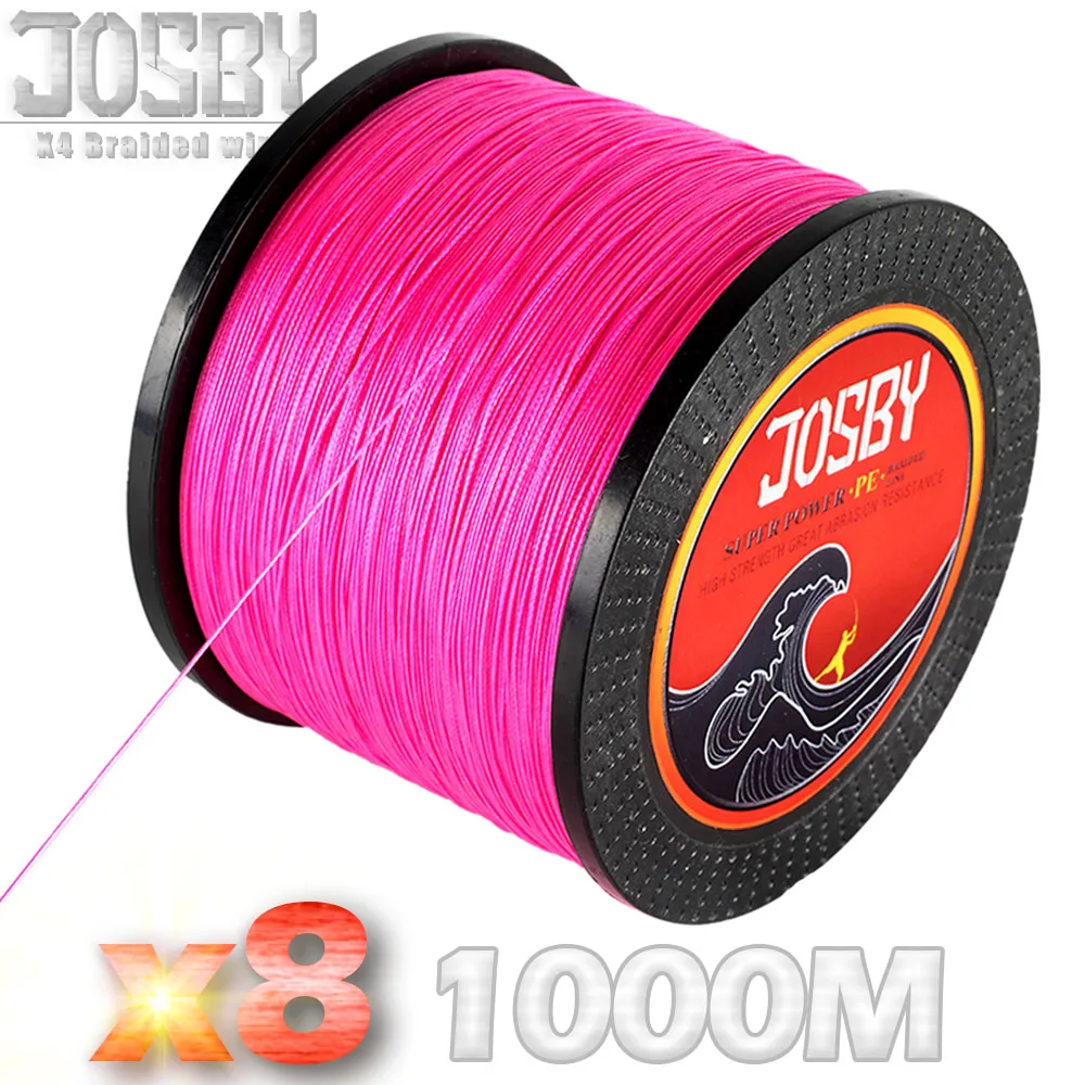 JOSBY бренд 1000 м 8X супер прочная японская мультифиламентная полиэтиленовая