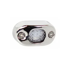 12V Stainless Steel Marine Boat Yacht LED Step Light ITC Ground Decoration Lamp Warm White/Blue for RV Camper