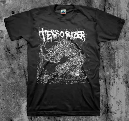

Terrorizer '1987' T Shirt (Napalm Death Repulsion Ent Brutal Truth Autopsy) Fashion Brand Street Hip Hop Fitness Irish T Shirts
