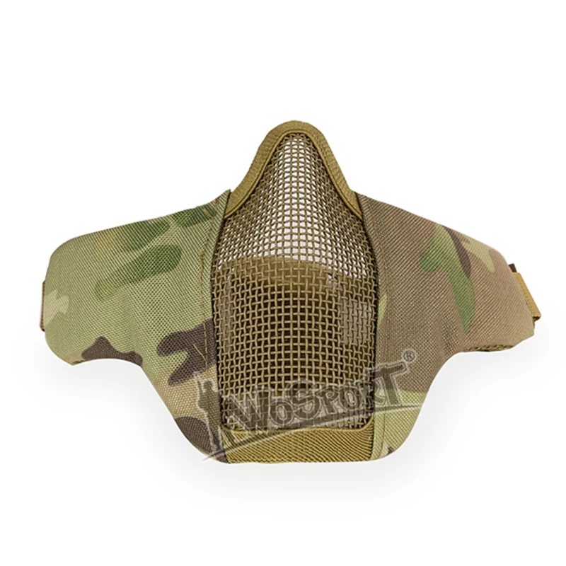 

Face Mask Airsoft Strike Steel Half Face Mesh Mask Military Tactical Face Mask Hunting Cycling Tactical Protective Mask