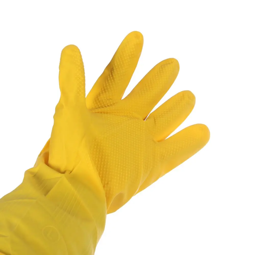 1 Pair Winter Gloves Home Washing Cleaning Gloves Kitchen Dish Sponge Fingers Rubber Household Cleaning Gloves for Dishwashing