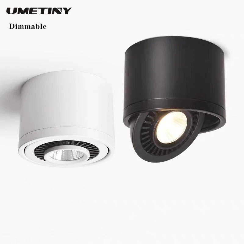 

COB LED Recessed Downlights Dimmable 5W 7W 9W 20W Surface Mounted LED Ceiling Lamps Spot Light 360 Degree Rotation LED Downlight