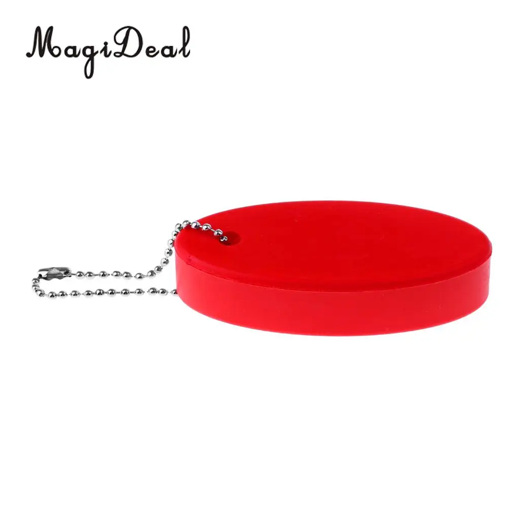 MagiDeal Marine Water Sport Foam Floating Oval Keychain Keyring Water Key Float for Kayak Canoe Rafting Boat Sailing Surfing Acc