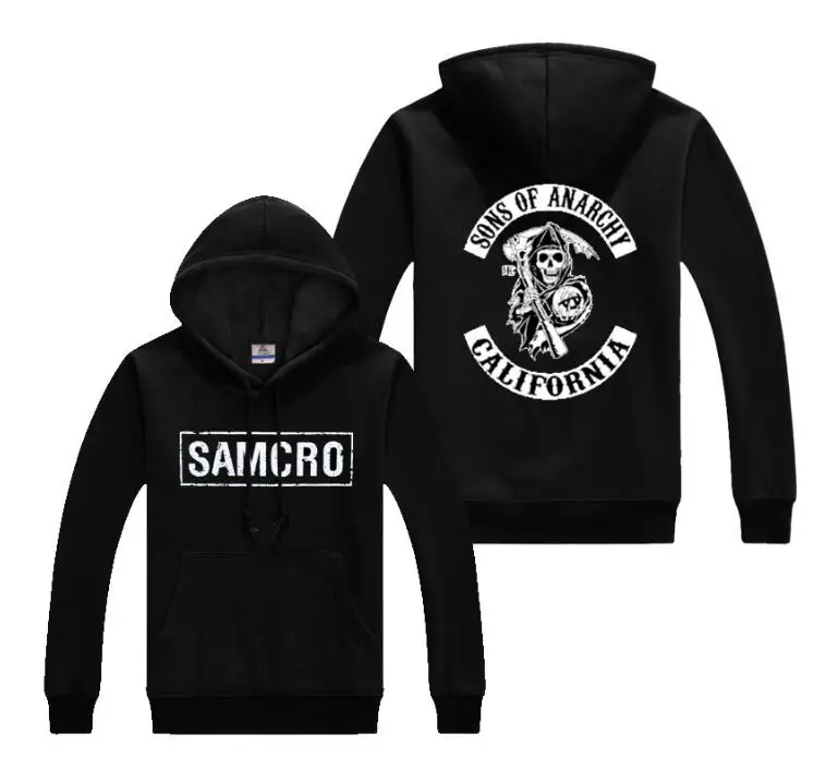 2019 Детское пальто анархия мужская толстовка с капюшоном SOA спортивная