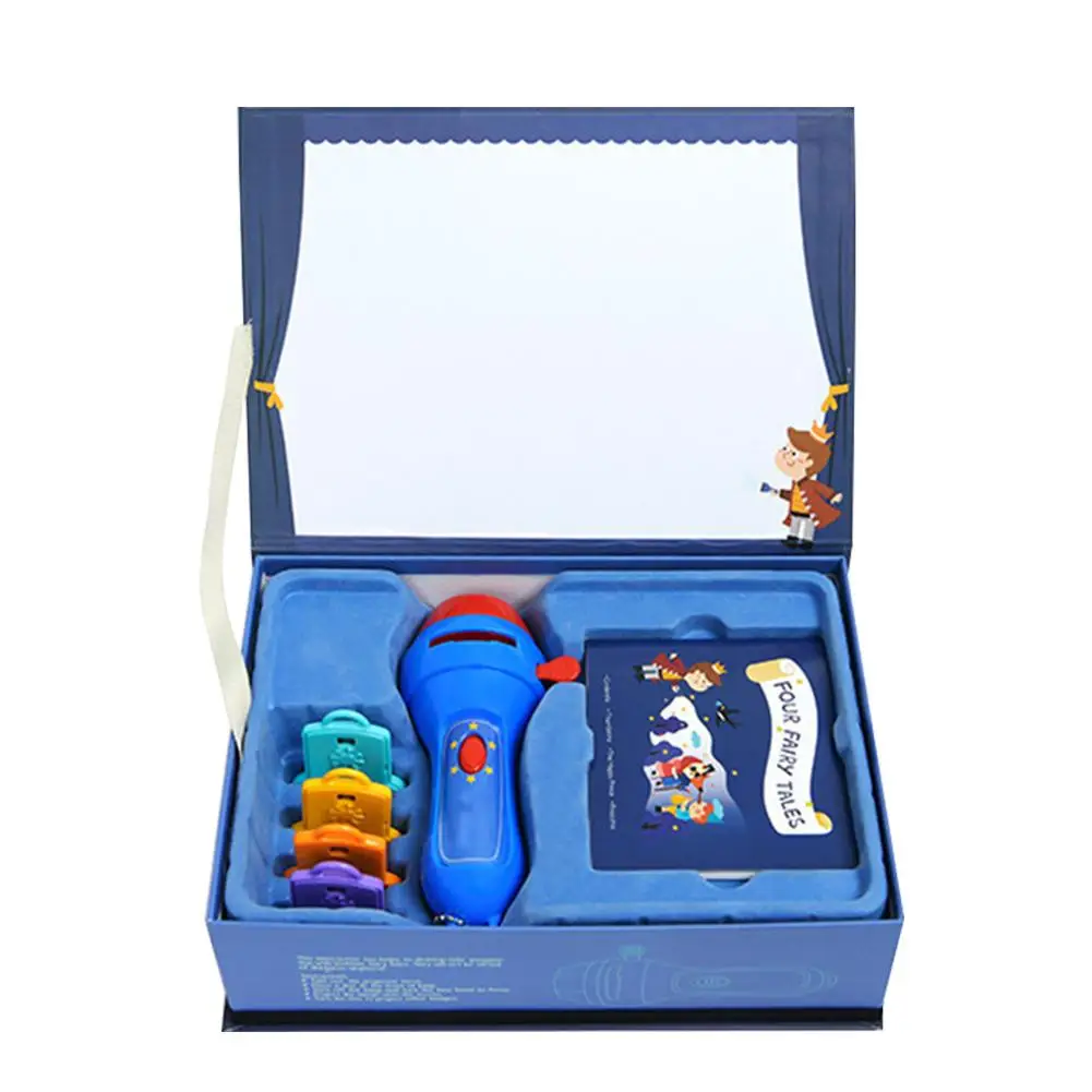 Kids Projector Torch Educational Light-up Toys for Children Develop Play Sleeping Stories Perform Set Child Gift