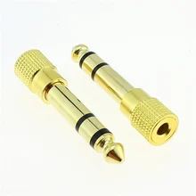 100pcs 6 35 male to 3 5 female stereo adapter plug 6 5 to 3 5MM headphone adapter plug Terminals Audio Plug
