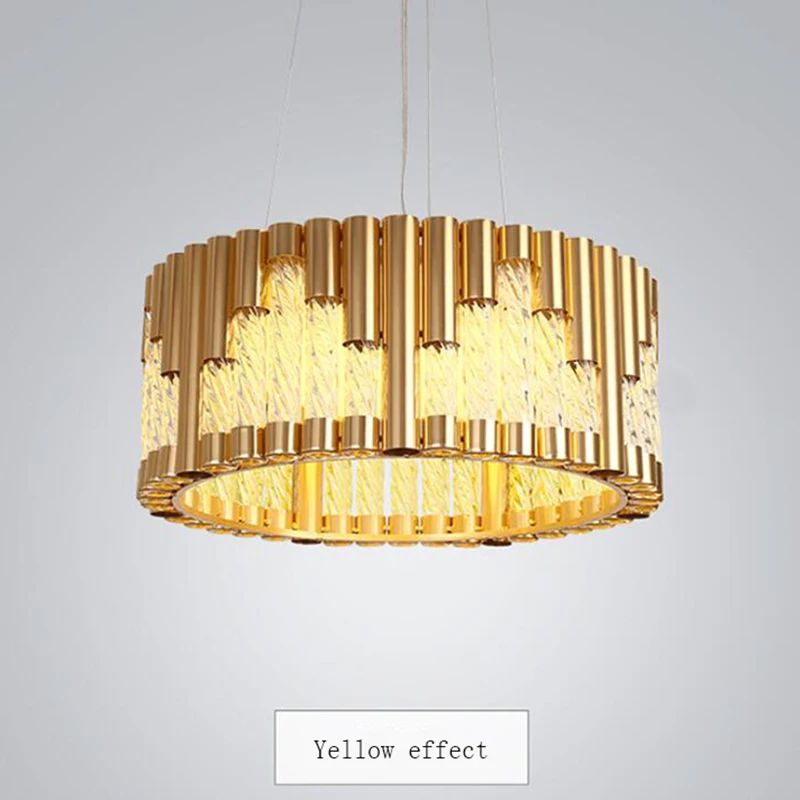 

jmmxiuz Modern round design chandeliers LED lamp AC110V 220V living room dining room chandelier hanging lights