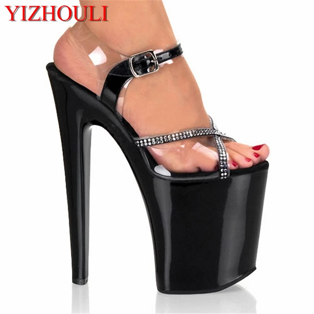 Hot Promotion Sexy 17cm Wedding Shoes Women Pole Dancing 7 Inch Platform  High Heels Rhinestone High Heel Shoes - AliExpress