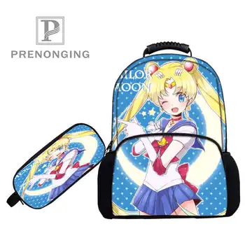 

Custom 17inch Sailor Moon- Backpacks Pen Bags 3D Printing School Women Men Travel Bags Boys Girls Book Computers Bag#1031-2-11