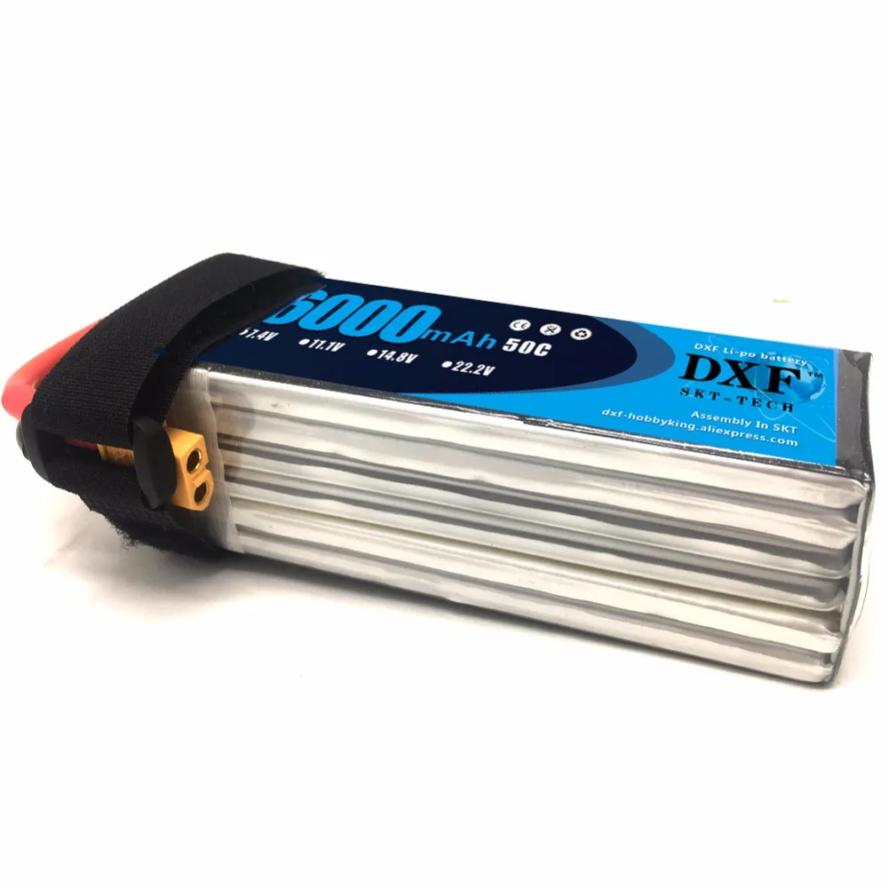 DXF Lipo батарея 4S 6000mAh 14 8 V пакет 50C для TRX X MAXX 1/7 неограниченный|Детали и аксессуары| |