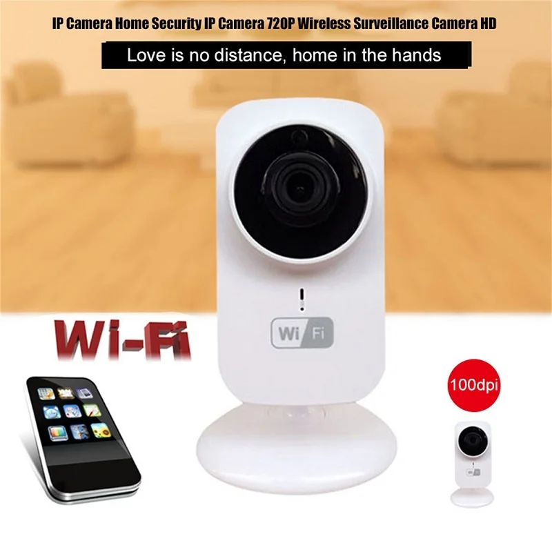 

Wireless IR Camera HD Smart WiFi Audio Camera Video Real Time Alarm Remote Monitor Of Monile Phone 720P wide viewing angle B4