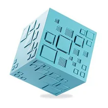 LED Magic Cute Cube FM Radio Bluetooth Speakers With Mic TF Card AUX 3.5mm Jack USB Hands Free Wireless Speaker For Phones PC TV