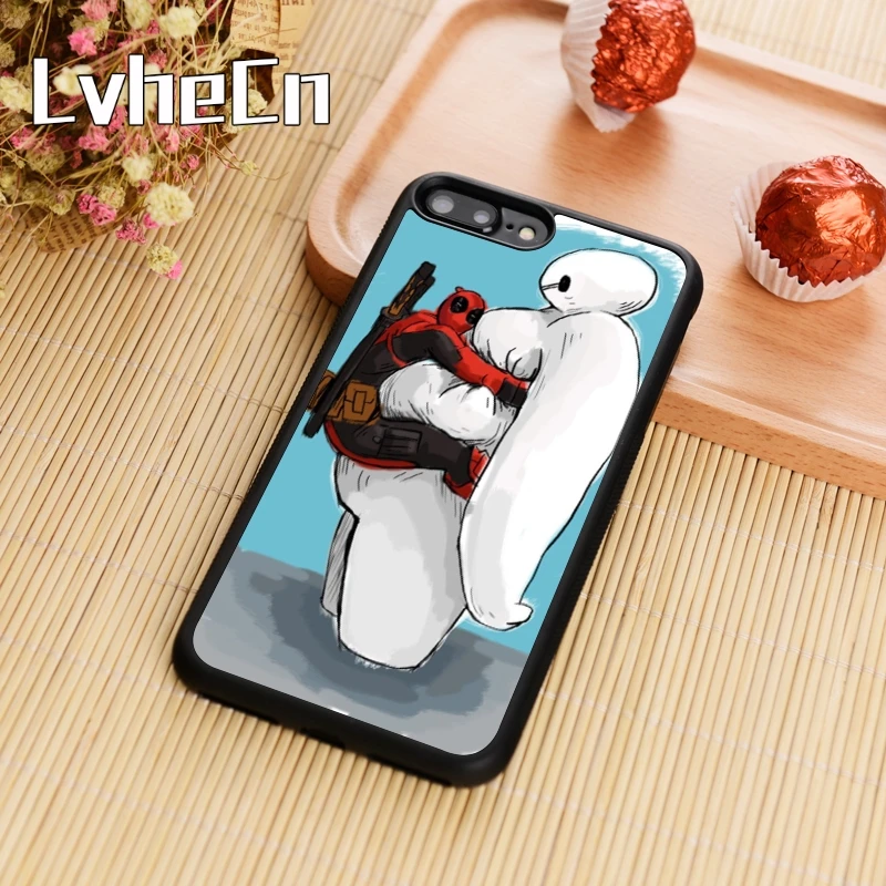 LvheCn Дэдпул Большой Герой Baymax Marvel супер герой чехол для телефона iPhone 11 Pro X XR XS MAX 5 6 7