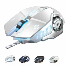 Модные Проводная Регулируемая Тихая светодиодный подсветкой эргономичная игровая мышь игровая Мышь для рабочего стола, аксессуары для ноутбуков