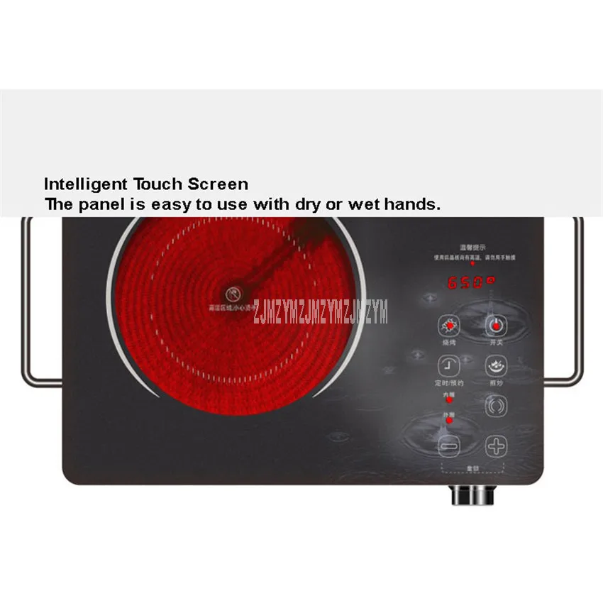 2200W Touch Control Waterproof Mini Electric Ceramic Stove Induction Cooker Microcrystalline Panel No Radiation Cooktop 220V