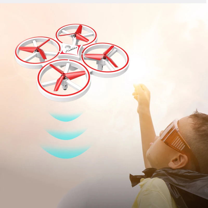 Летающие часы жесты Вертолет НЛО Радиоуправляемый Дрон ручной инфракрасный flayaball электронный Квадрокоптер интерактивный индукционный Дрон детские игрушки