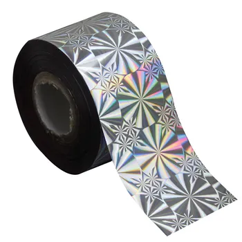 

120m*4cm New Arrival 3D Nail Art Decorations Holographic Laser Transfer Nail Foil Roll Fingernail DIY Material Supply WY222