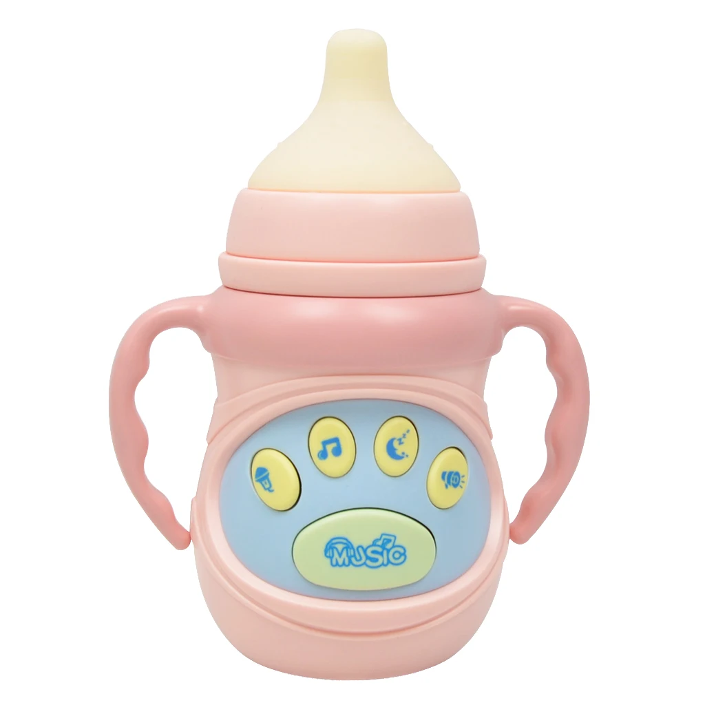 Electronic Music & Light Feeding Bottle Kids Baby Early Learning Toy Play Activity