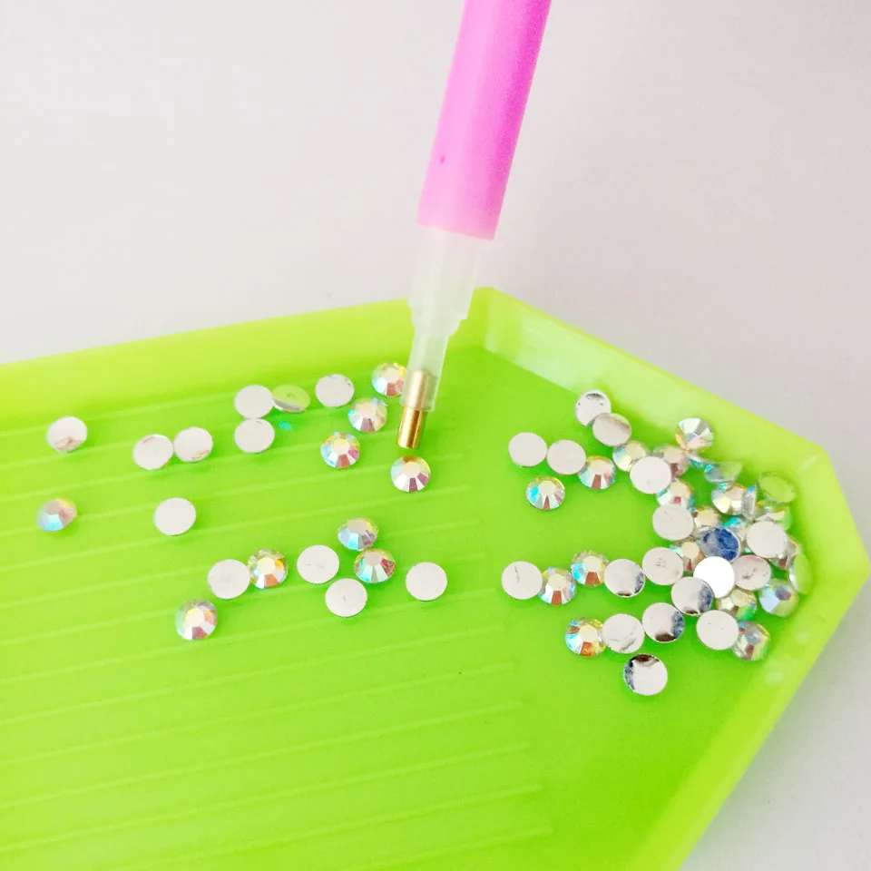 

DIY Pencil Rhinestone Nail Dotting Tool Manicure Tool DOTS for Nail Design Dotter Pencil Paste Wax Dots for Nail 1 Set DZB003