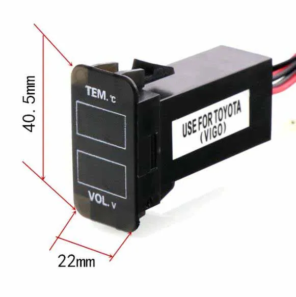 Автомобильный Интерфейс 12V специальная конструкция с Напряжение и Температура Дисплей Применение для TOYOTA, Camry, Corolla, Yaris, RAV4, Reiz, Land Cruiser