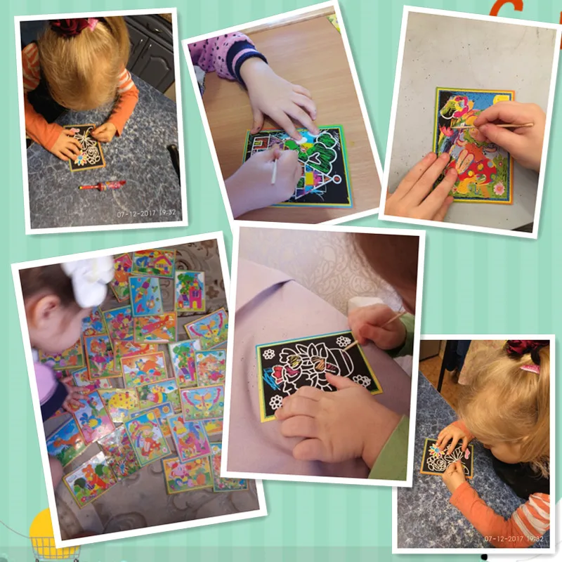 1-5-10PCS17-12cm-Magic-Color-Scratch-Art-Paper-Coloring-Cards-Available-On-Both-Sides-Scraping (2)
