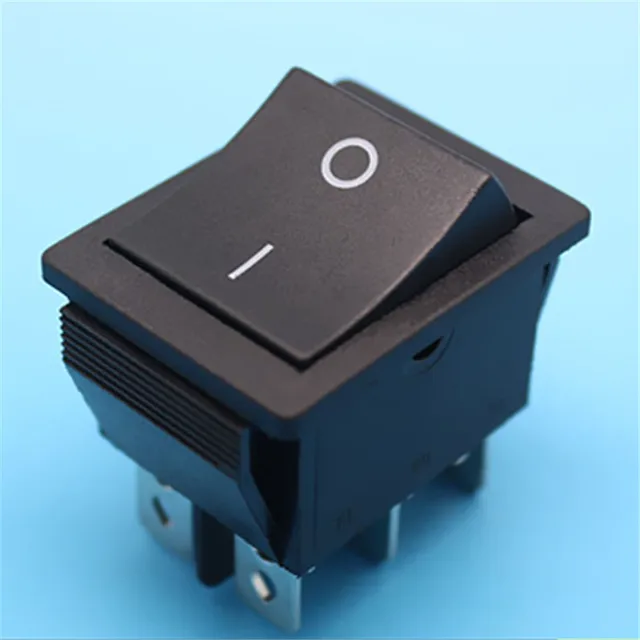 1pcs KCD XW 604AB2 AC swicths 6 pin 2 position on off black electrical rocker switch for