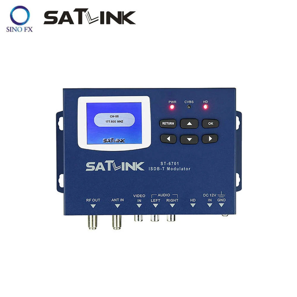 

SATLINK ST-6701 ISDB-T Modulator 1 Route MPEG1 MPEG4 Satlink Modulator ST6701 for Brazil Japan Argentina