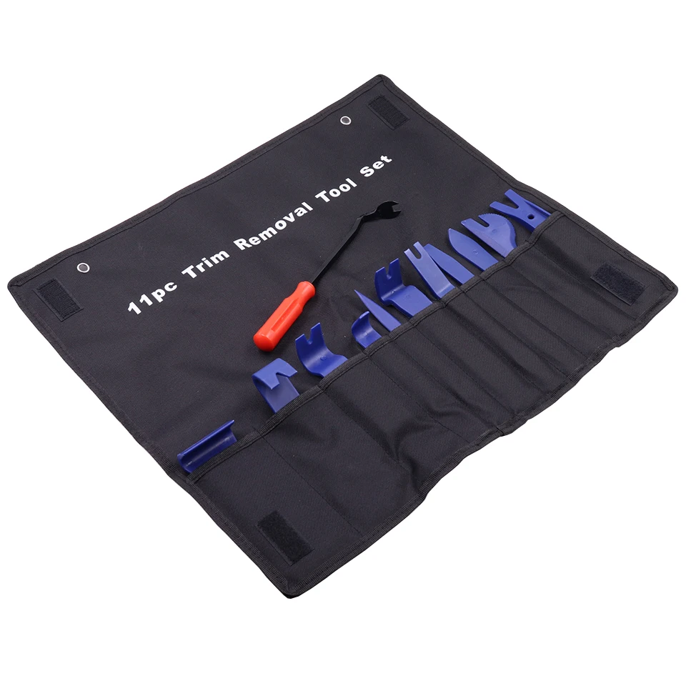

High Quality New 11pcs 12pcs Car Trim Removal Tools Set Auto Interior Radio Panel Set Kit Pouch Pry Tool Removal Install Set