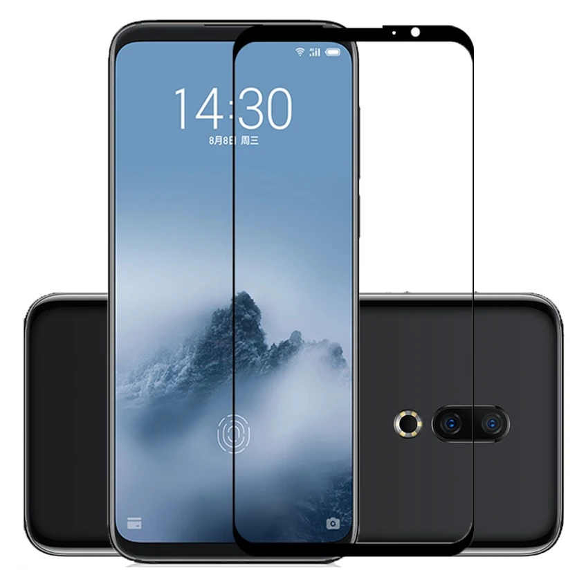 

Full Cover Tempered Glass For MEIZU 16 16th X8 M6 Note 8 M6T Protective Glass For Meizu 15 16s Pro 7 Plus M6S Screen Protector