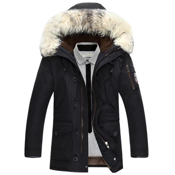 New brand winter jacket men 90% white duck down jacket thick keep warm men down jacket fur collar hooded down jackets coat male new winter outdoor trekking white duck down jacket men hooded outwear duck down coat breathable hiking camping sports jackets