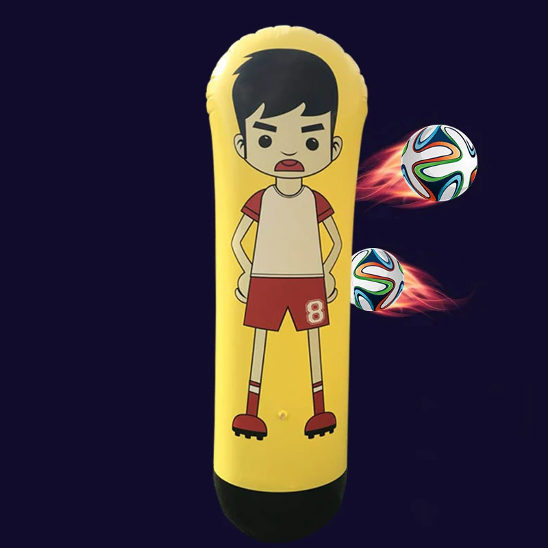 

1.6m Inflatable Football Training Goal Keeper Column Stand Tumbler Soccer Train Dummy for Kid Adult MSD-ING