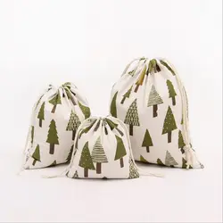 Новое поступление 3 размера небольшой свежий Рождественская елка ручной работы из хлопка и льна, шнурок пучковой чай в пакетиках подарок